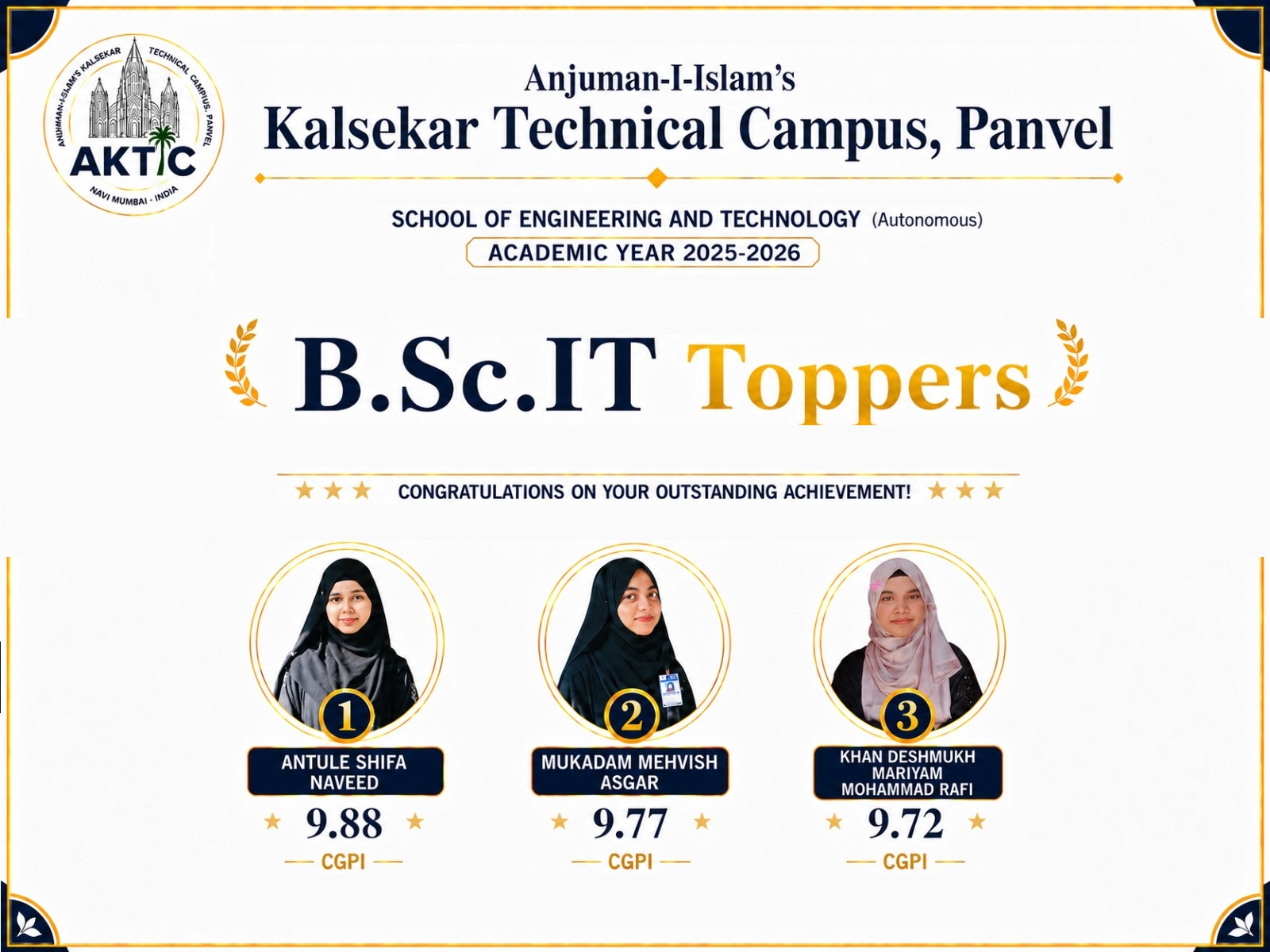 BScIt Toppers 2026